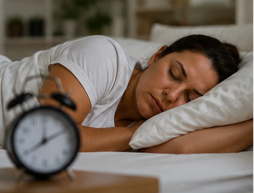 Donna adulta in una fase di cambiamento legata alla menopausa