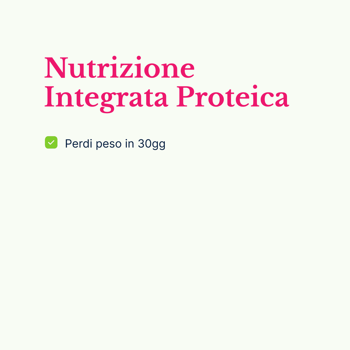 Nutrizione Integrata Proteica