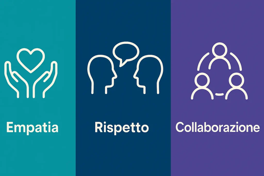 EMPATIA RISPETTO COLLABORAZIONE