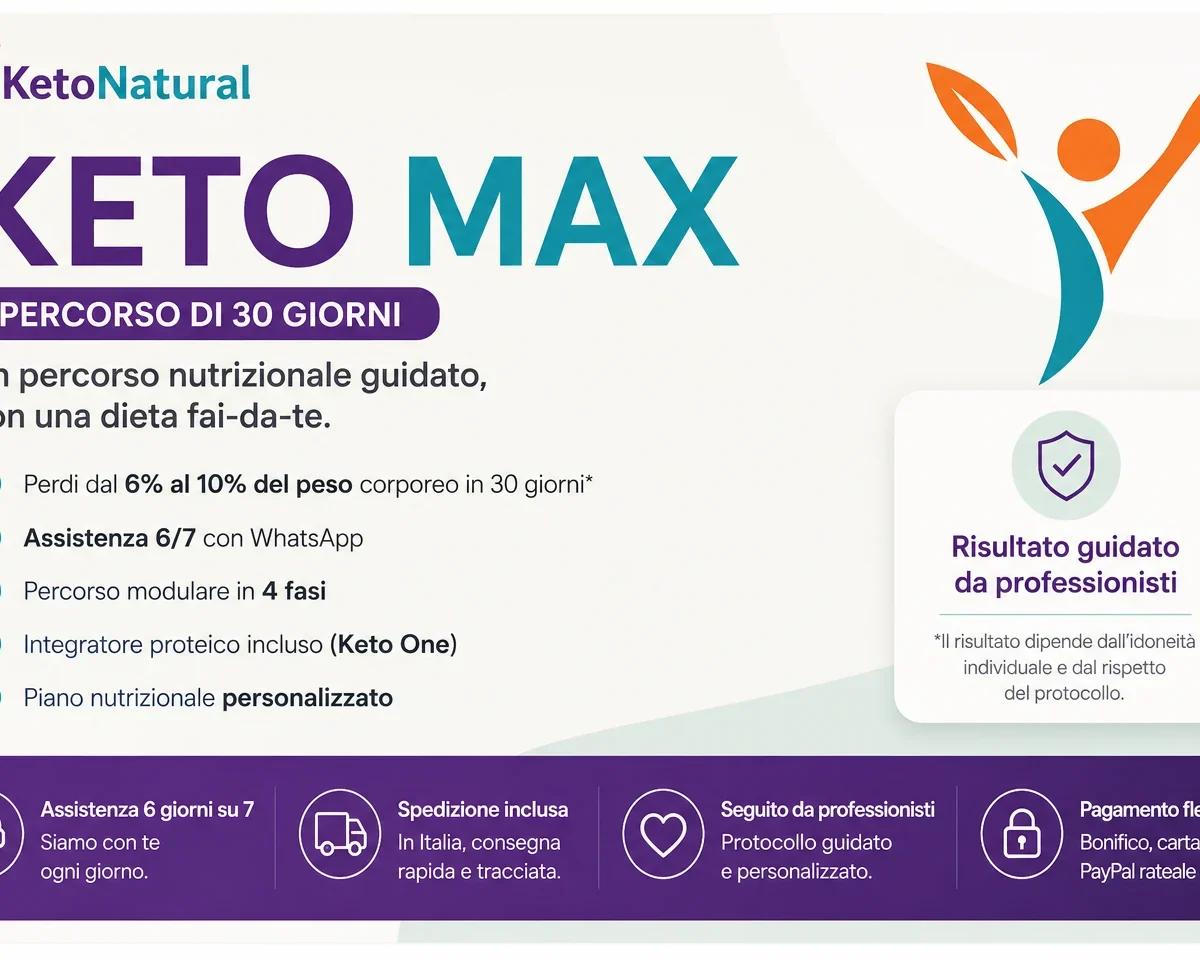 KetoMax 30 giorni - percorso nutrizionale guidato Ketonatural