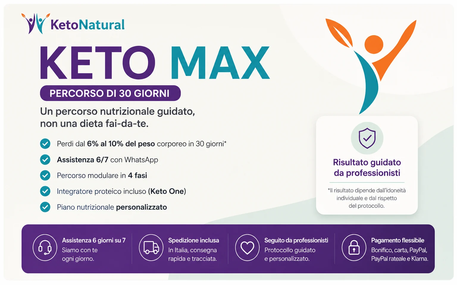 KetoMax 30 giorni - percorso nutrizionale guidato Ketonatural