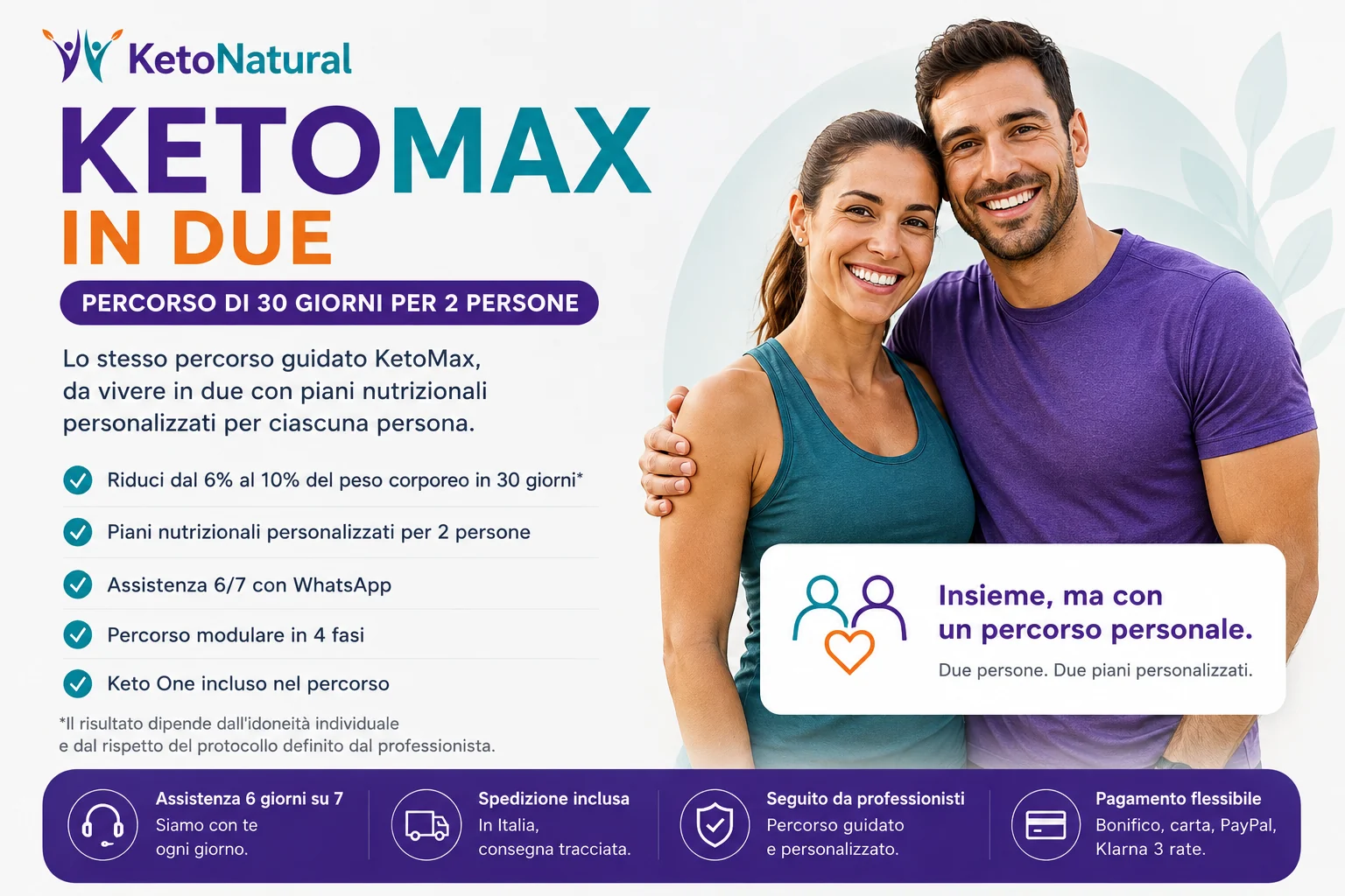 KetoMax in Due - percorso Ketonatural per due persone