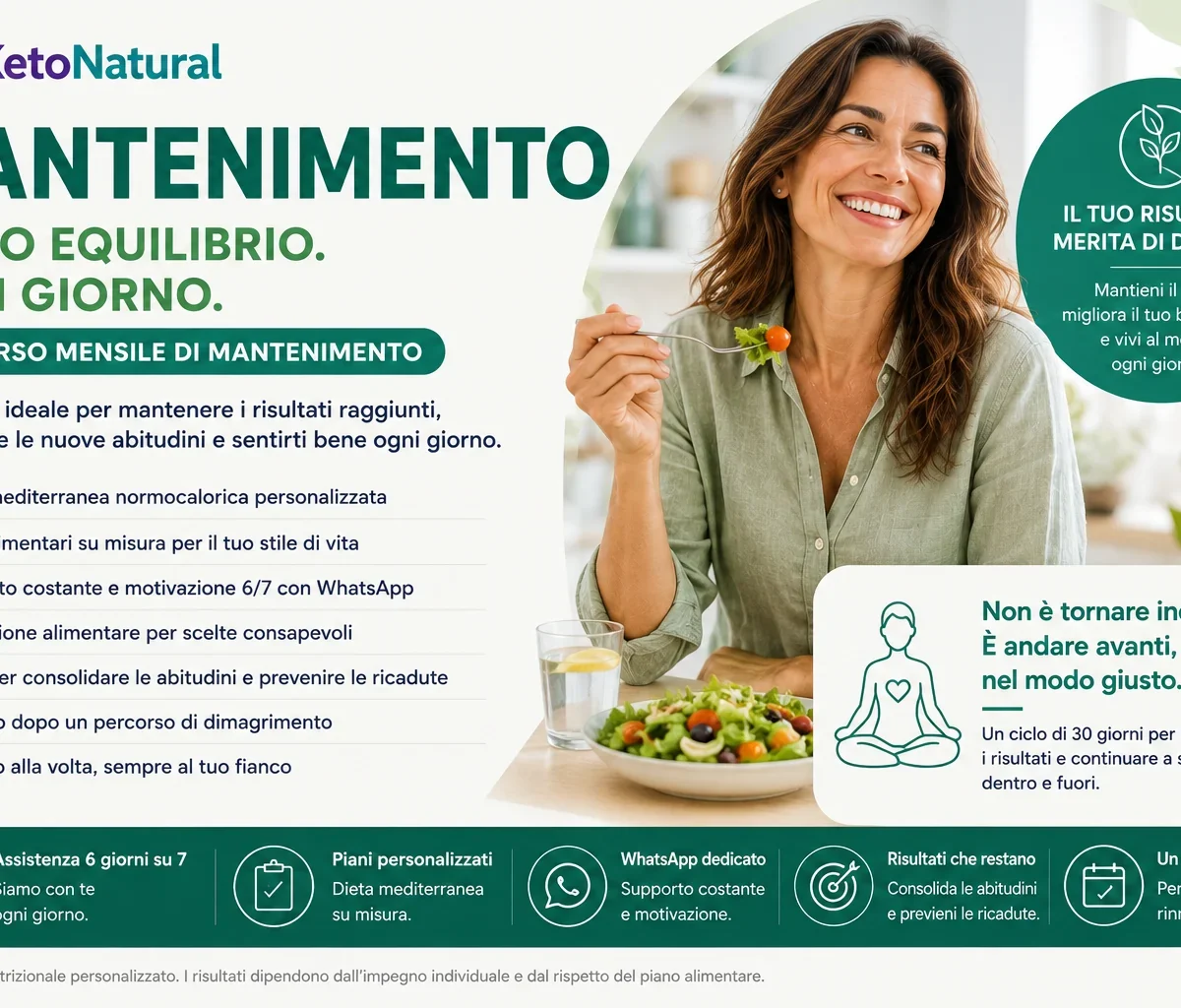 Mantenimento Ketonatural - percorso nutrizionale personalizzato
